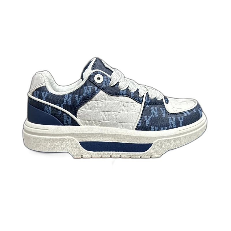 MLB NY Blue/White Sneakers - Unisex Classic Logo Shoes